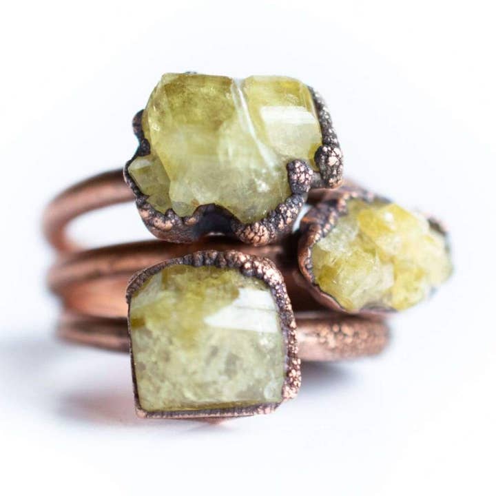 Mexicaanse gele granaatring voor wholesale door HAWKHOUSE