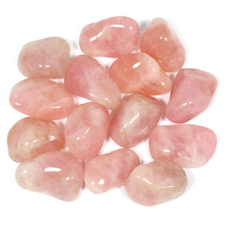 The Psychic Tree - Wholesale Spiritual Stone/Crystal - Rose Quartz Polished Tumblestone Healing Crystals