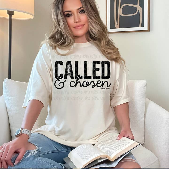 Called & Chosen John 16:16 DTF Transfer for wholesale by K and M Designs