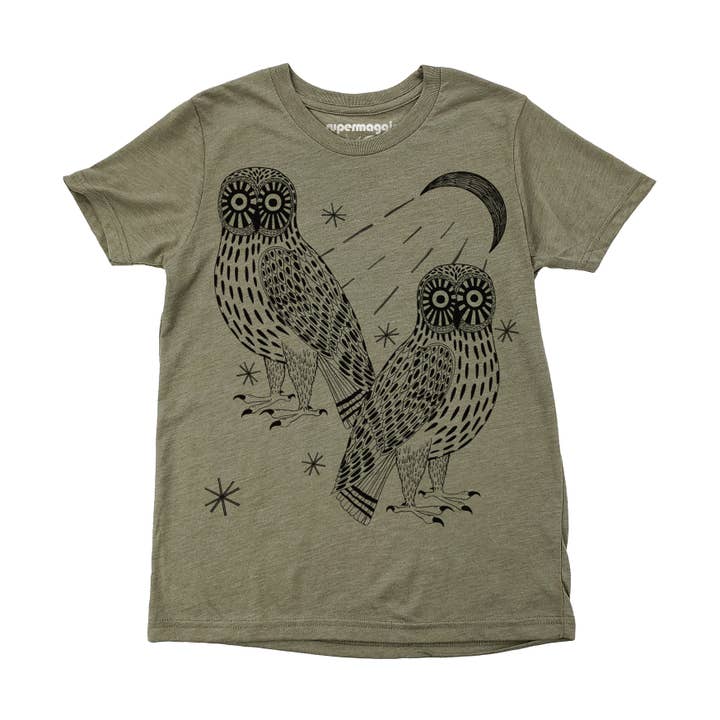 T-shirt Owls pour jeunes pour la vente par Supermaggie @ Faire