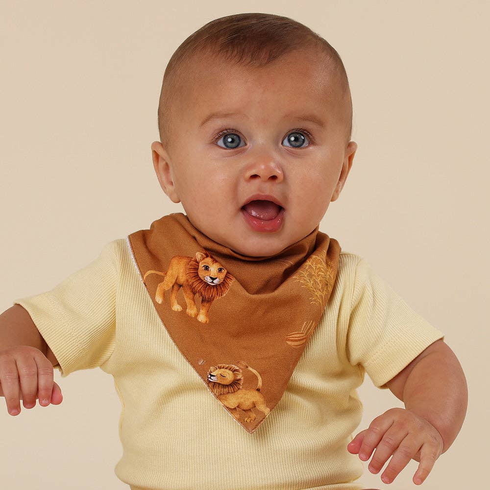 Snuggle Hunny – wholesale Bandana bib – Roar Organic Dribble Bib2