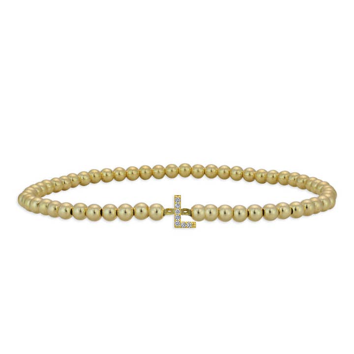 Bracelet initial L pour la vente par Bozkurt Jewelry