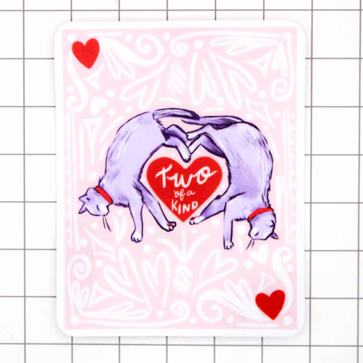 Twee van een soort vinylsticker voor wholesale door Amy Hartelust Art and Illustration