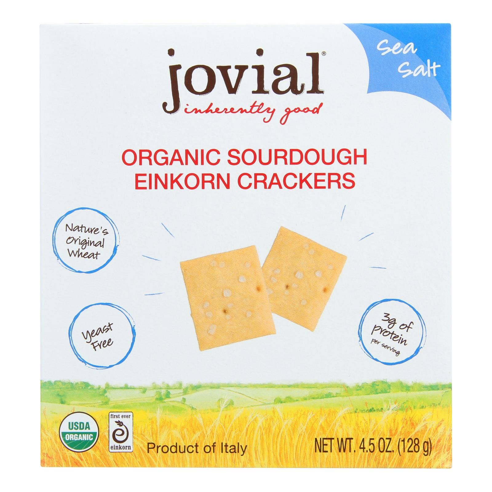 Ware Spark - Wholesale Crackers - Jovial - Sourdough Einkorn Crackers - Sea Salt - Case Of 10 - 4.5 Oz.0