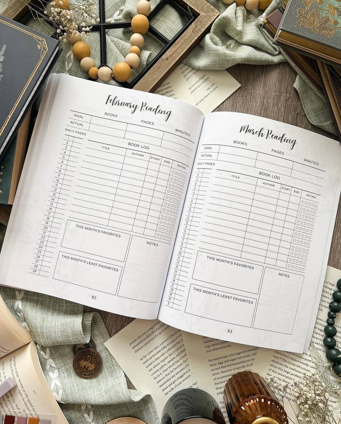 Galloree Designs LLC - Vendita all'ingrosso Diari/agende - Diario di lettura, Diario dei libri, Diario delle recensioni, Tracciatore di libri8