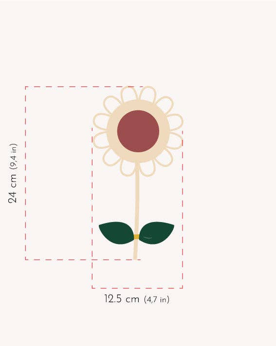 ateliersolelh - Wholesale Wall Decor - Kids & Baby - little Daisy with leaf2