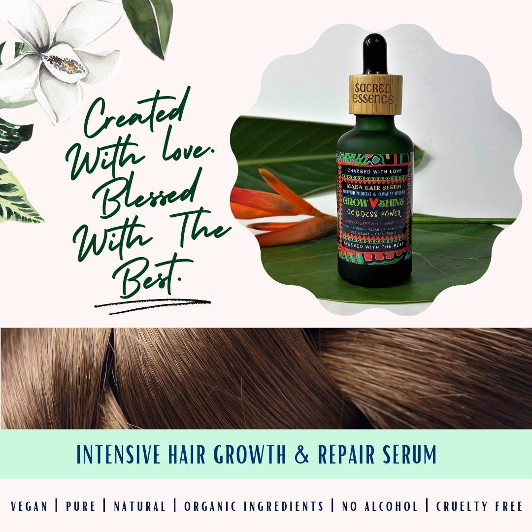 The Sacred Essence - Wholesale Hair Serum - MANA Ayurveda Hair Restoration Serum - Hair Superpower8