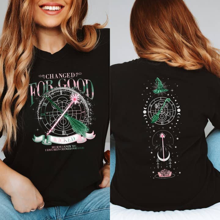 Hello Poppy Company – Großhandel T-Shirt (Grafikdruck) – Unisex – Wicked Changed for Good Compass Comfort Colors T-Shirt