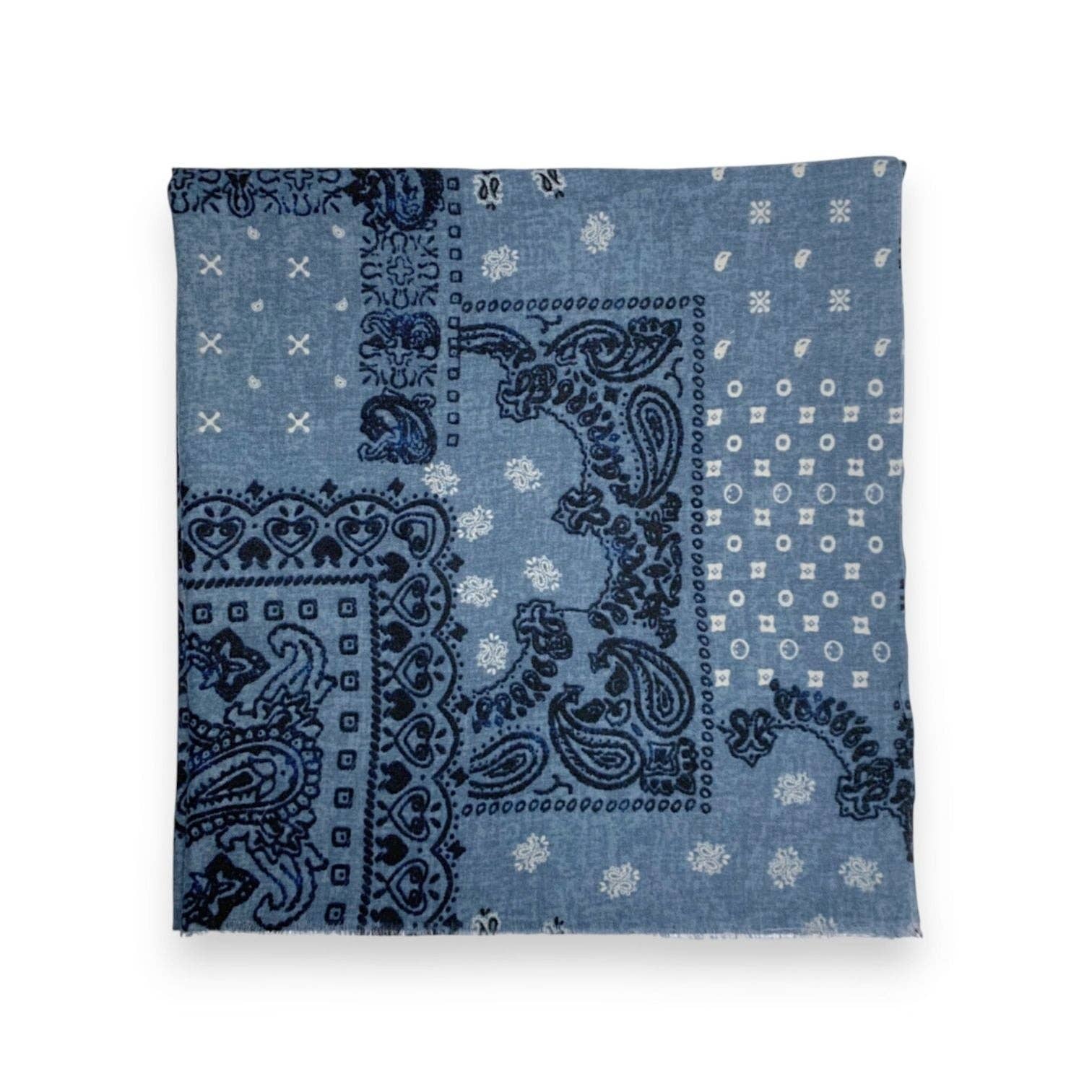 Lili Scarves (US Duty Free) – wholesale Scarf – Women's – Bandana Print Wool Blend Scarf7