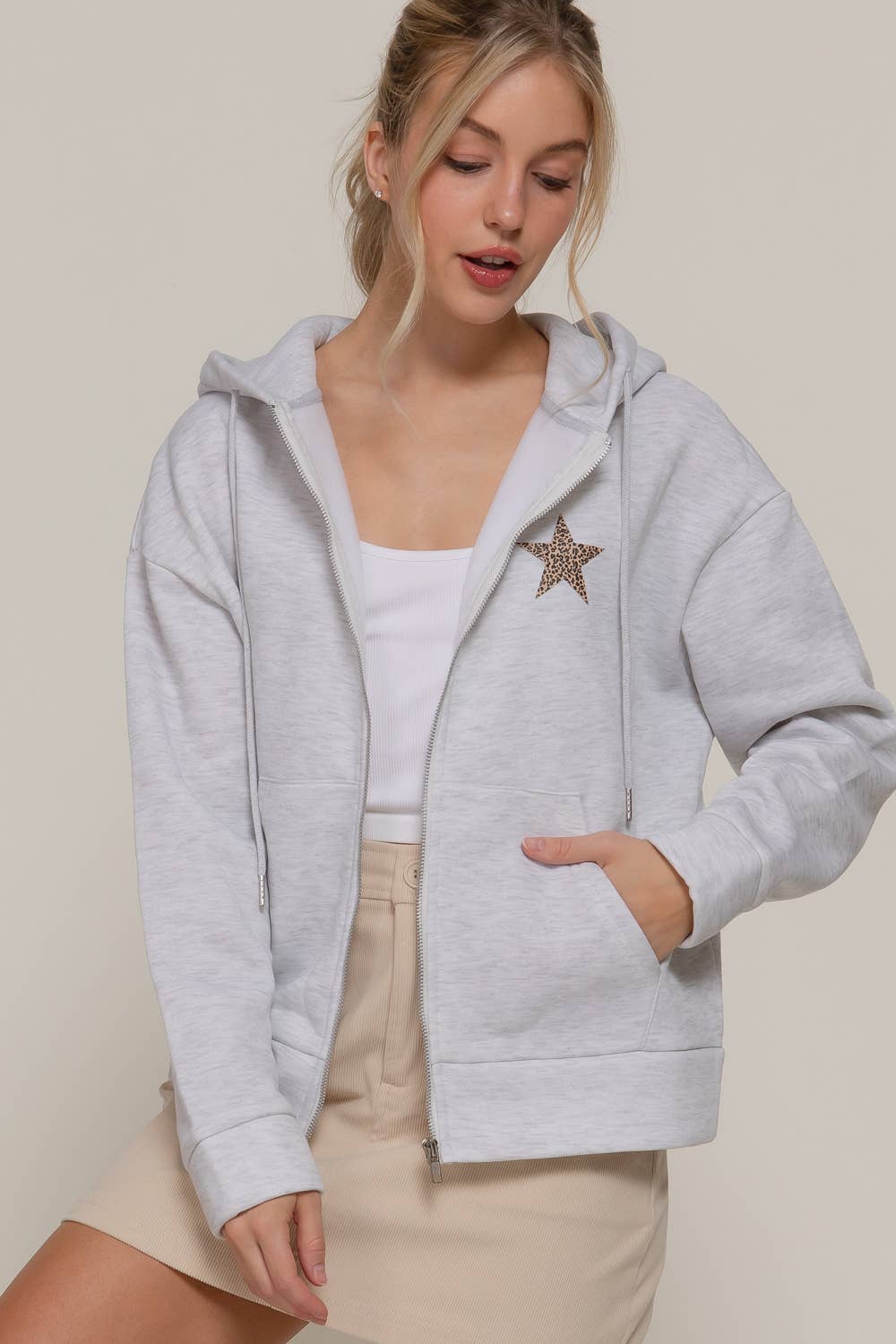 Active Basic | Active USA - Wholesale Hoodie - Women's - Long Sleeve Front & back Print Zip-Up Hoodie Jacket17