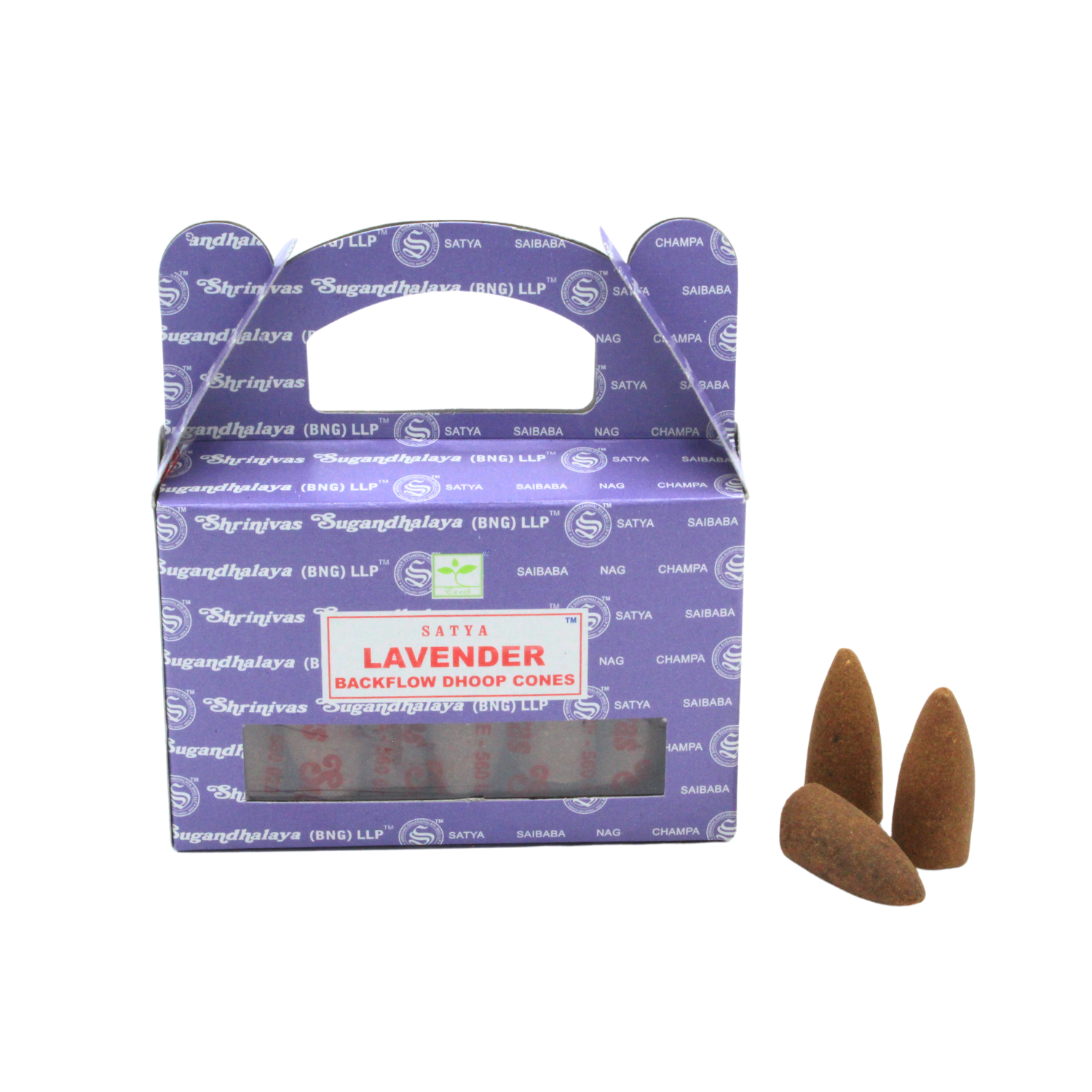 Green Tree - Wholesale Incense - Satya Lavender Backflow Dhoop Cones2