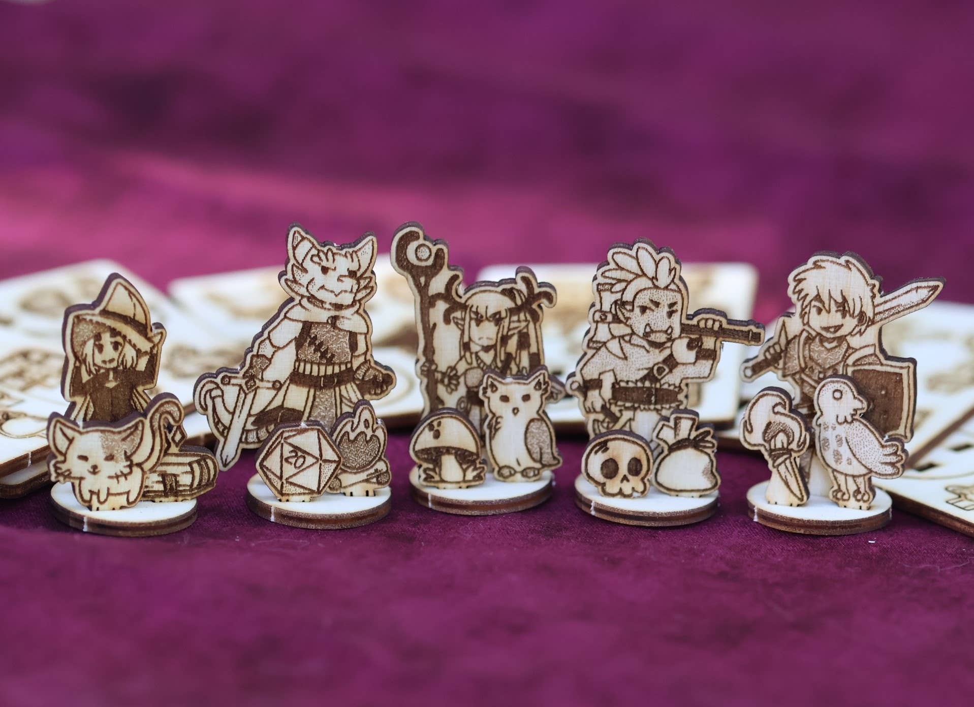 CorvidArts - Wholesale Board Game - Heros Tabletop Miniatures (Set of 12)1