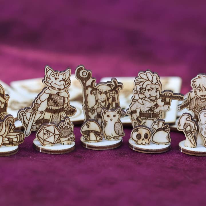 CorvidArts - Wholesale Board Game - Heros Tabletop Miniatures (Set of 12)1