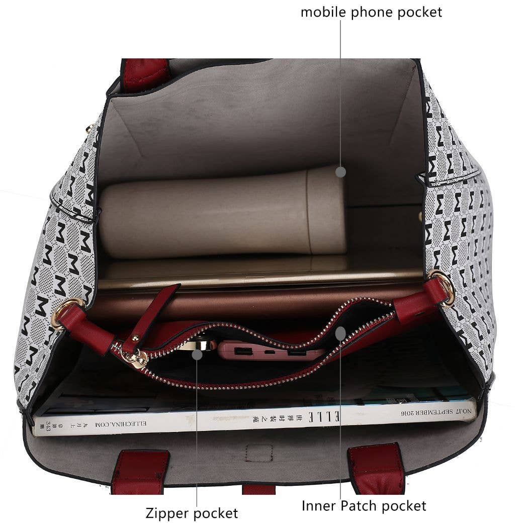 MKF Collection - Venta al por mayor Bolso con correa - Mujer - Bolso tipo cartera MKF Yuliana con emblema circular M de Mia K14