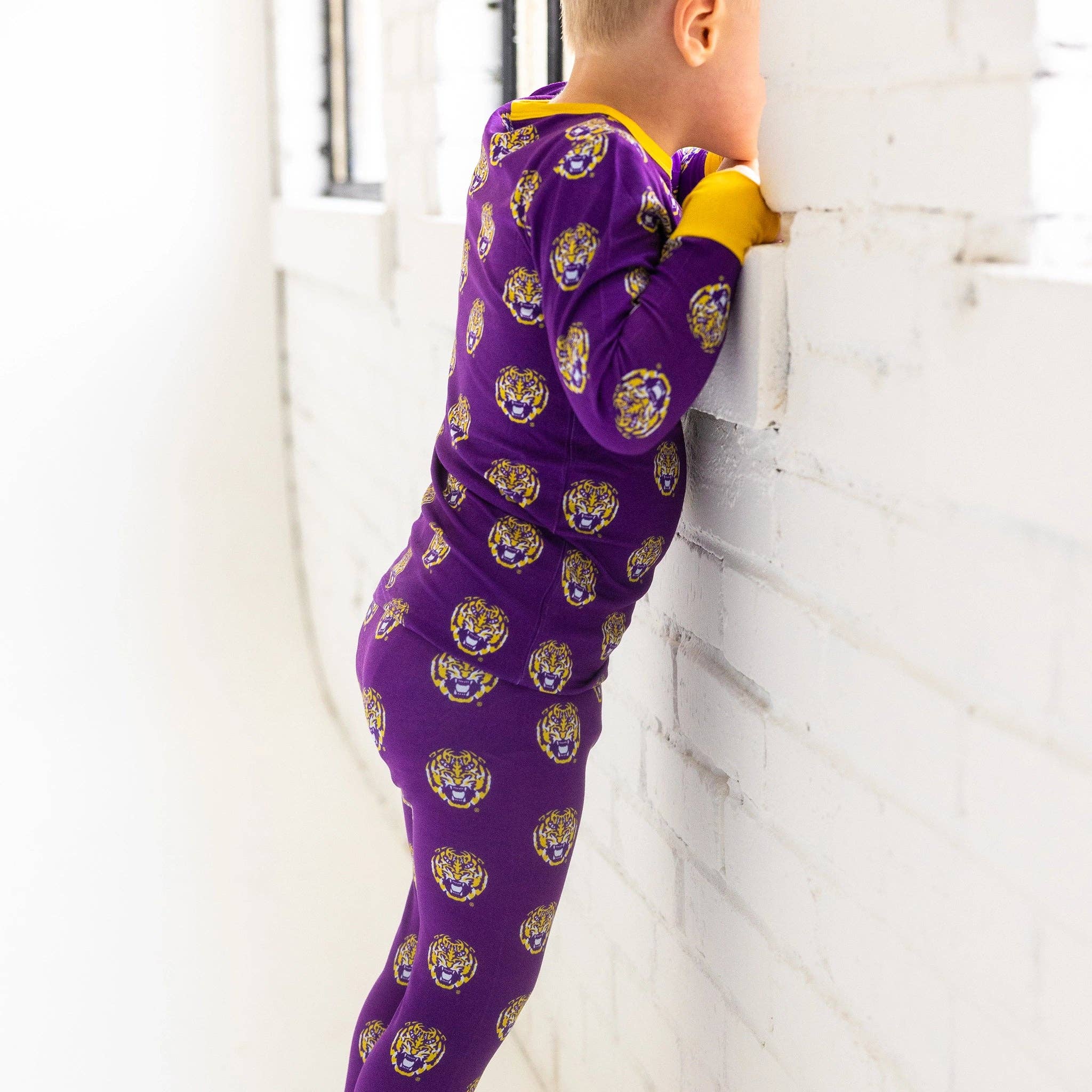Tailgate Tikes - Wholesale Sleepwear Set - Kids - LSU TIgers Two-Piece Pajama Set5