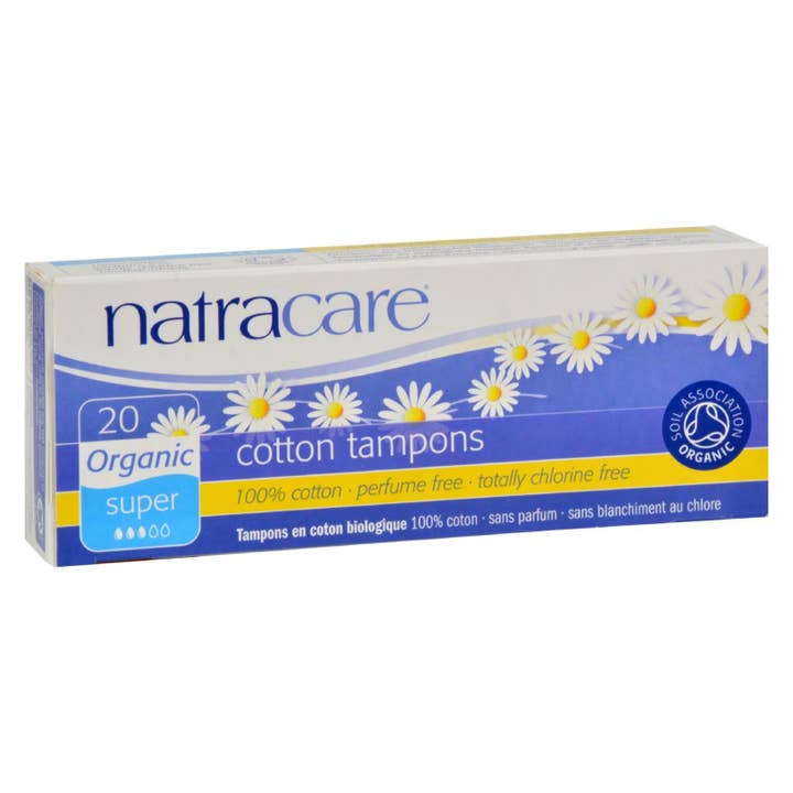 Everyday Supply Co - Wholesale Tampon - Natracare 100% Organic Cotton Tampons Super - 20 Tampons