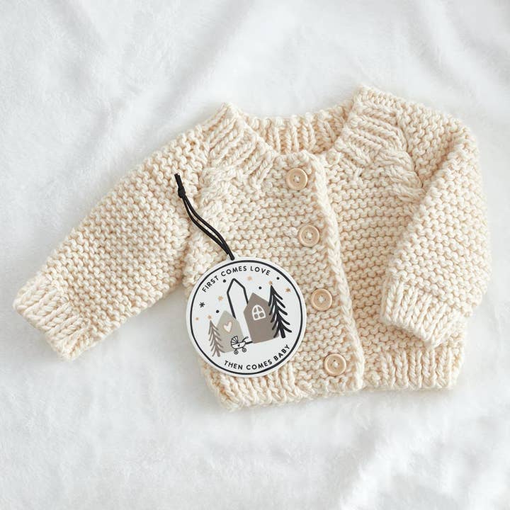 Stephan Baby by Creative Brands - Wholesale Knit Sweater - Baby - Cozy Knit Sweater - Round Buttons 0-6 Mo