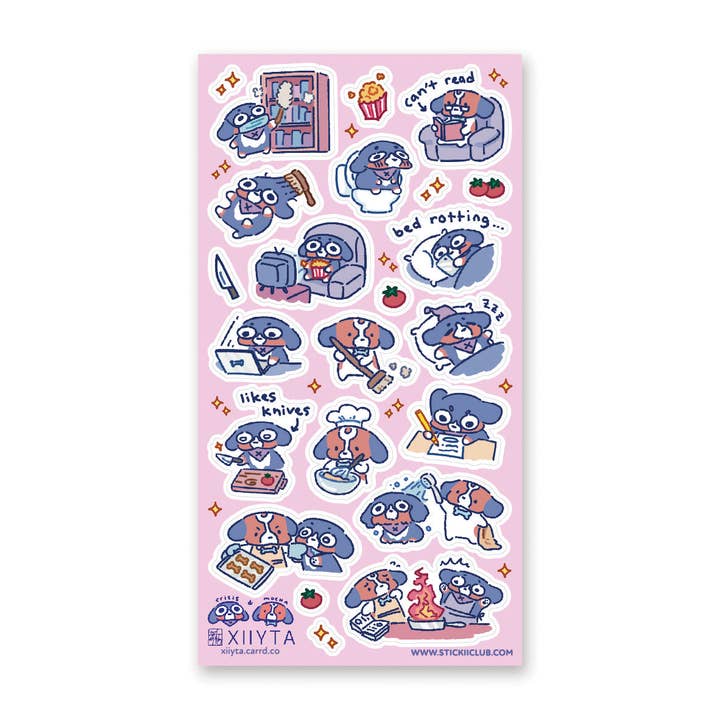 Crisis & Mocha Sticker Sheet for wholesale by STICKII