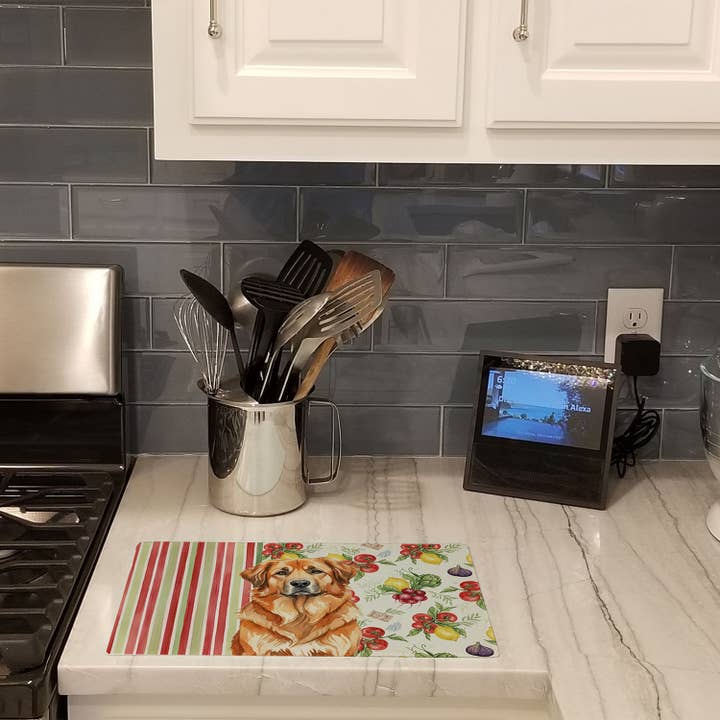 Red Leonberger Vegetables Cutting Board WDK8299 for wholesale by Caroline's Treasures