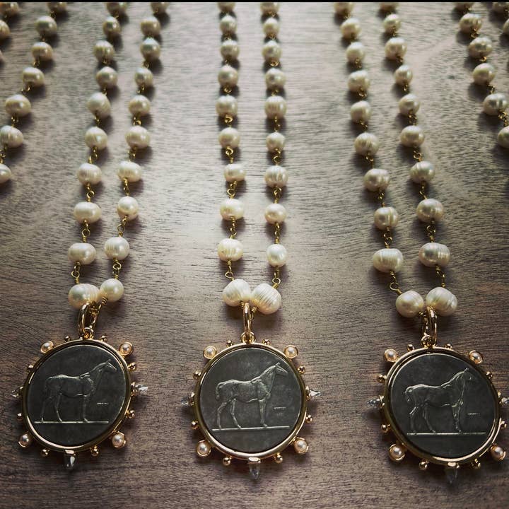 Chasing Cherubs - Wholesale Pendant/Charm Necklace - Dressage