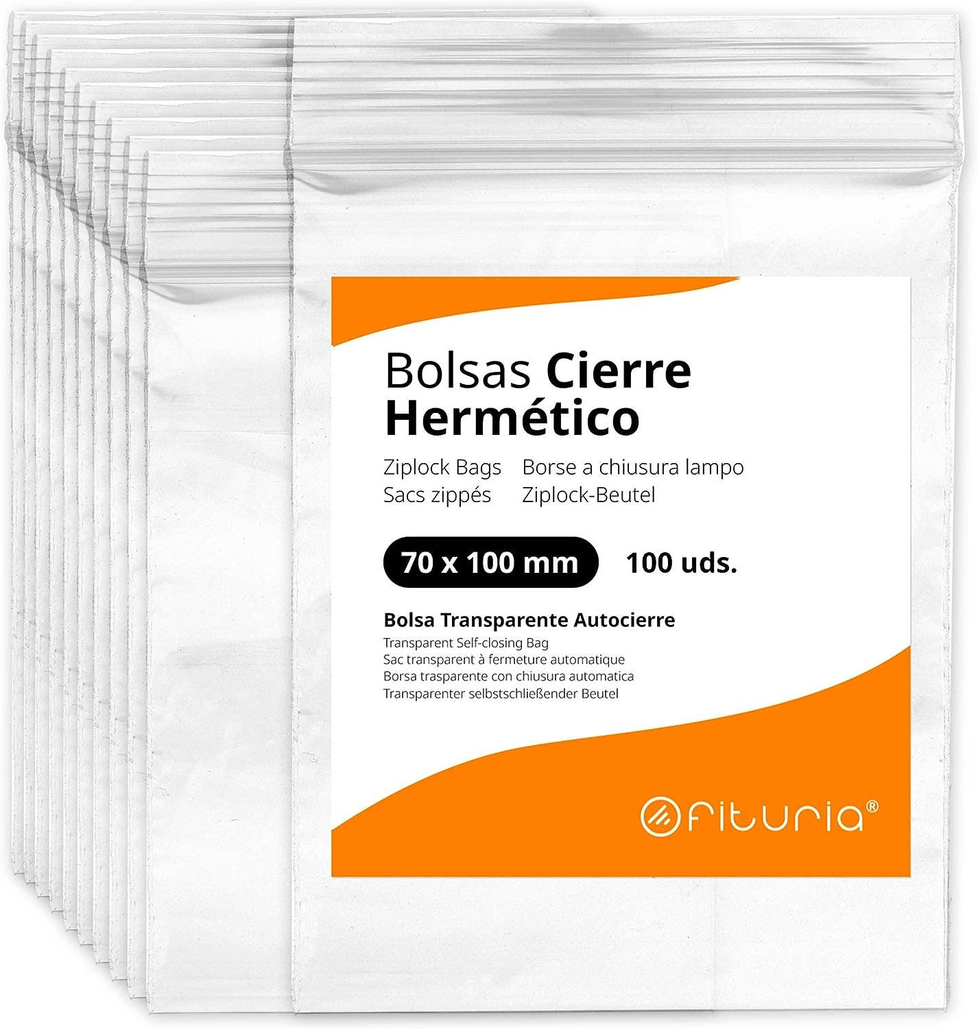 MEDEL OFFICE - Wholesale Food Storage Wrap/Bag - Transparent Multipurpose Airtight Bags - 100 pcs0