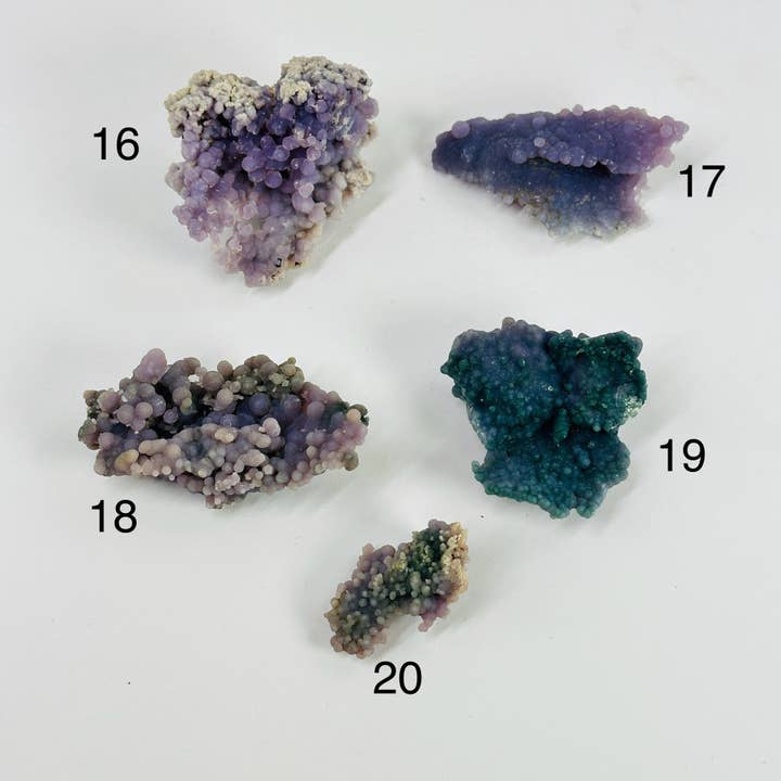 Rock Paradise – Pedra/cristal espiritual por atacado – Cluster de Cristal de Calcedônia Grape Agate - Peça para Colecionadores, Escolha a Sua4