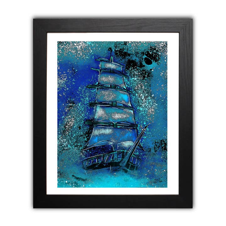 Ship Cosmic — Impresión artística para venta al por mayor de Joy & Fury Art