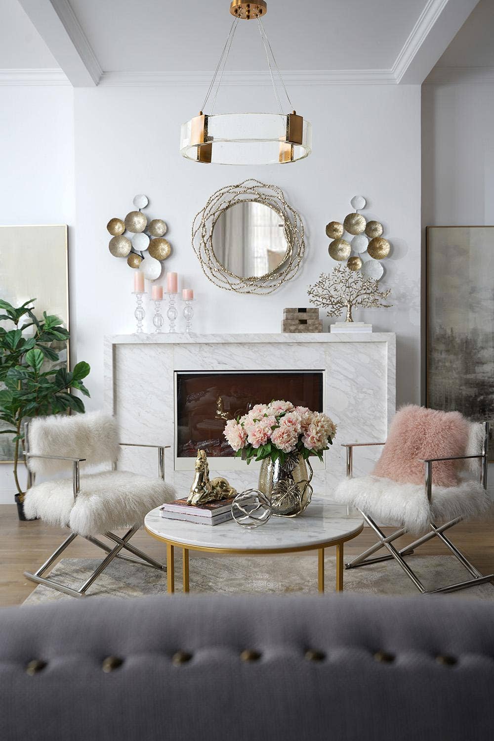 A&B Home Group Inc. - Wholesale Chandelier/Hanging Light - 27.5x27.5x27.5" Chandelier (Large) - Gold1