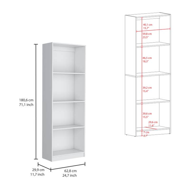 Treevol Furniture - Wholesale Bookcase - Emery 3 Piece Living Room Set with 3 Bookcases, White