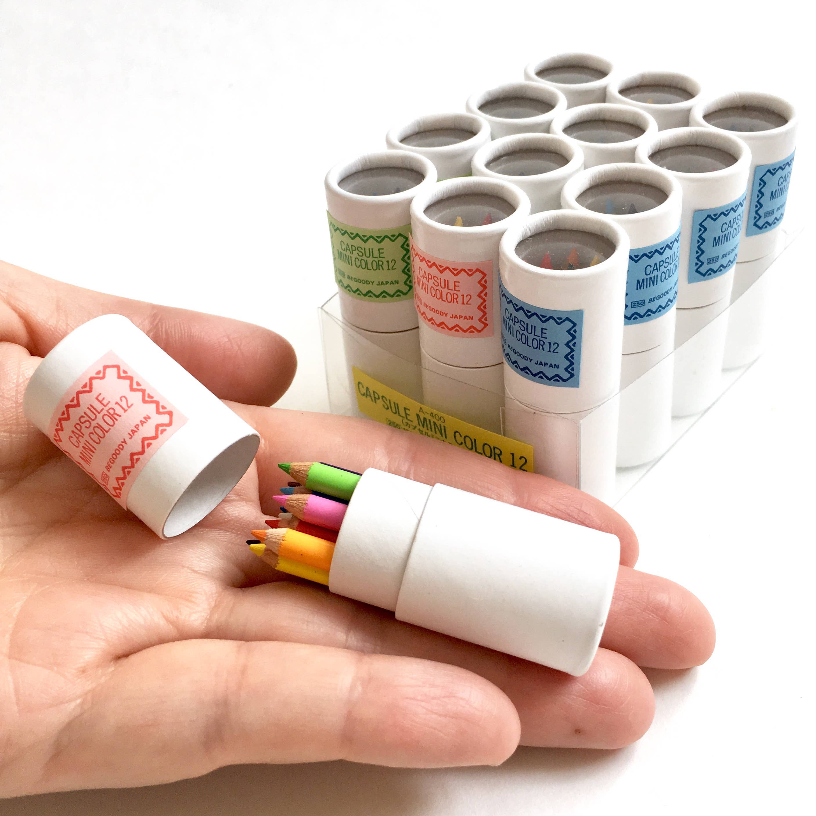 BCmini - Wholesale Colored Pencil - 21602 12 sets of 12 mini pencils in mini paper tube-1238