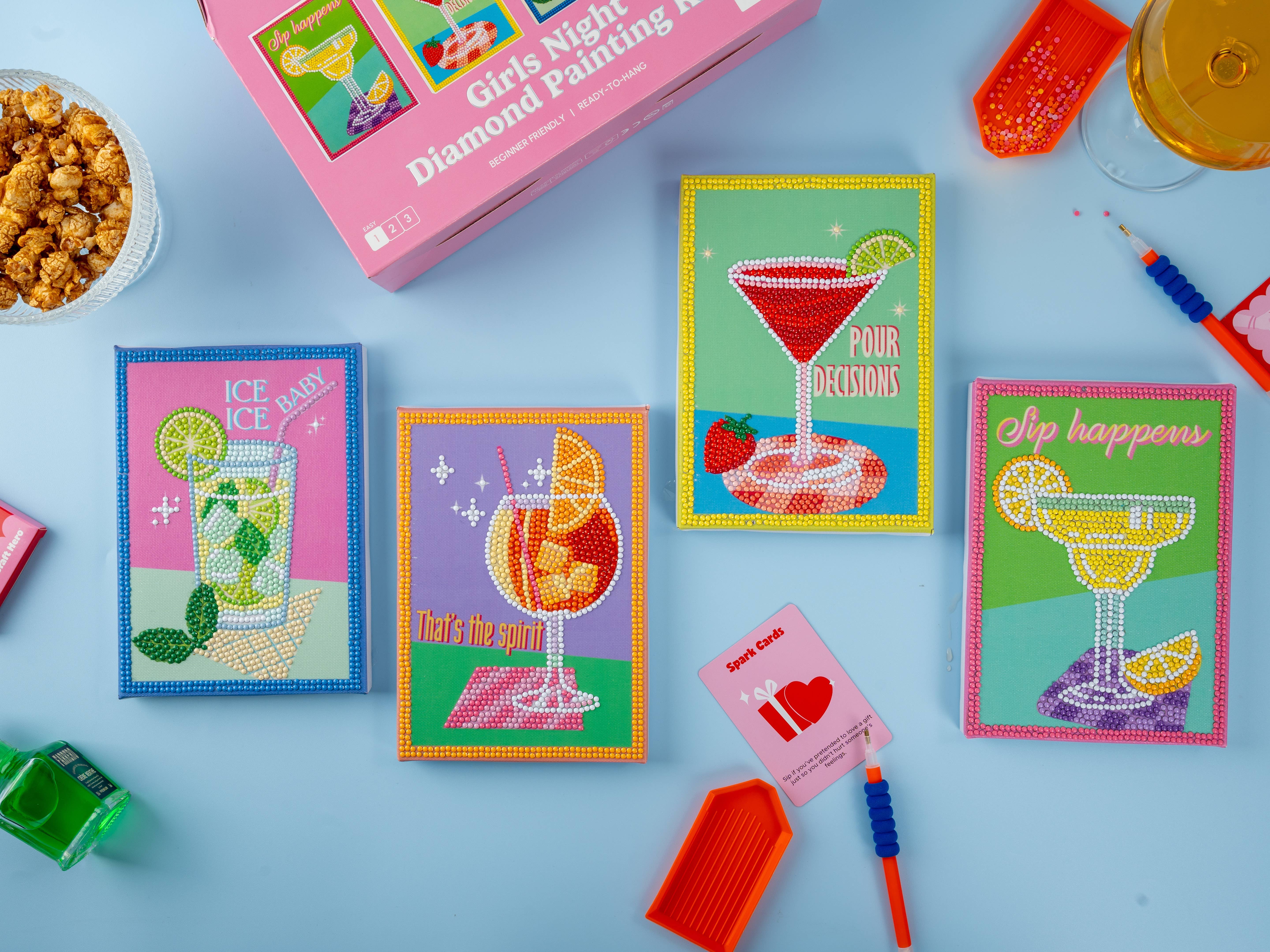 House of Party - Wholesale Sign - PixelPop™ Diamond Art — Girls’ Night — 5 O’Clock Somewhere