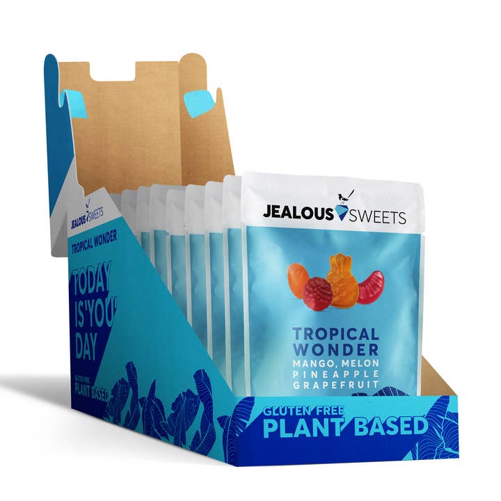 Jealous Sweets (US) - Wholesale Gummy - Jealous Sweets Tropical Wonder 40g Bags MP101