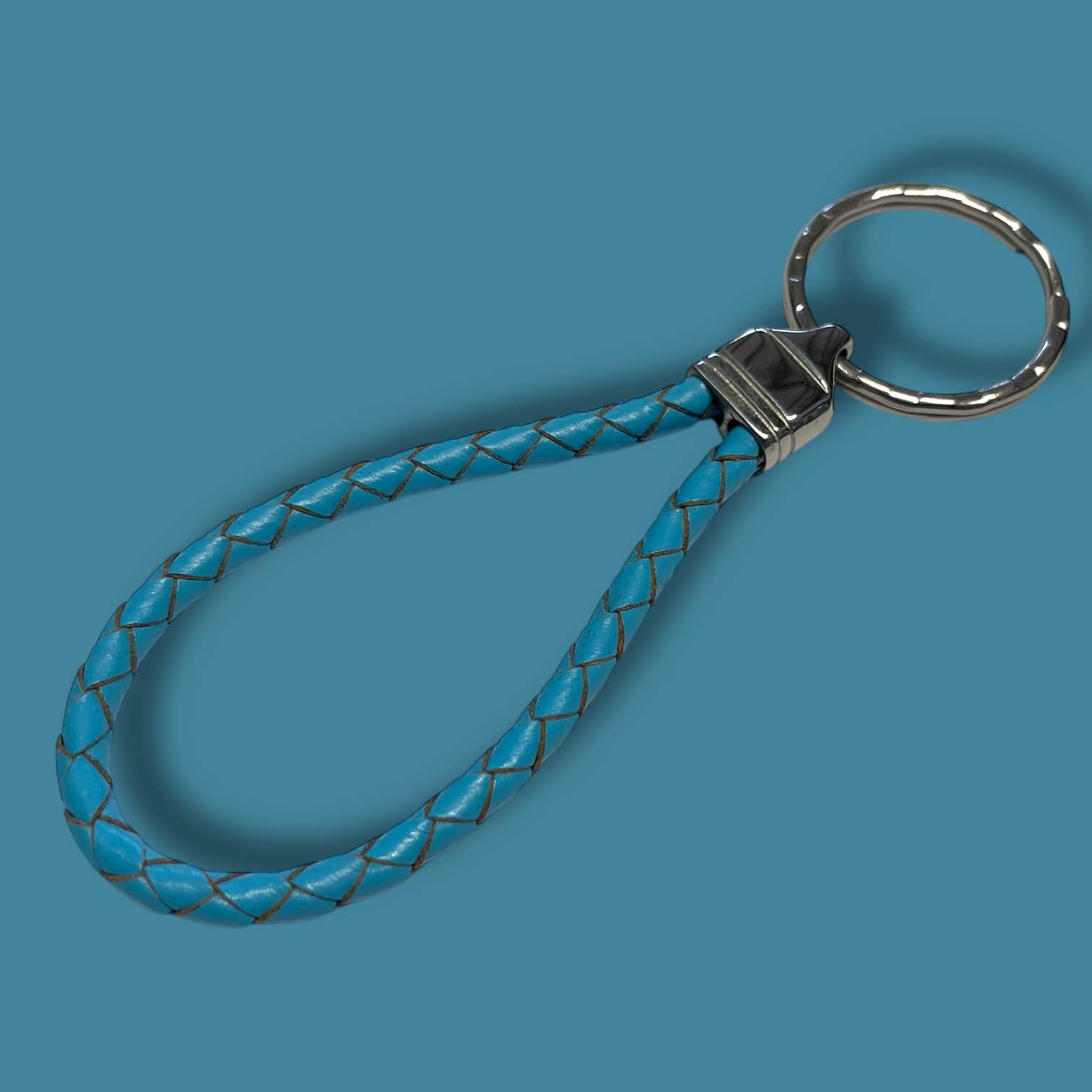 Instinct UK – wholesale Keychain – Unisex – Leather Keyring | Blue Keychain0