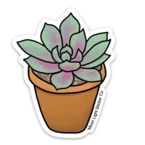 Succulent Sticker for engroshandel hos Moon Light Sticker Co