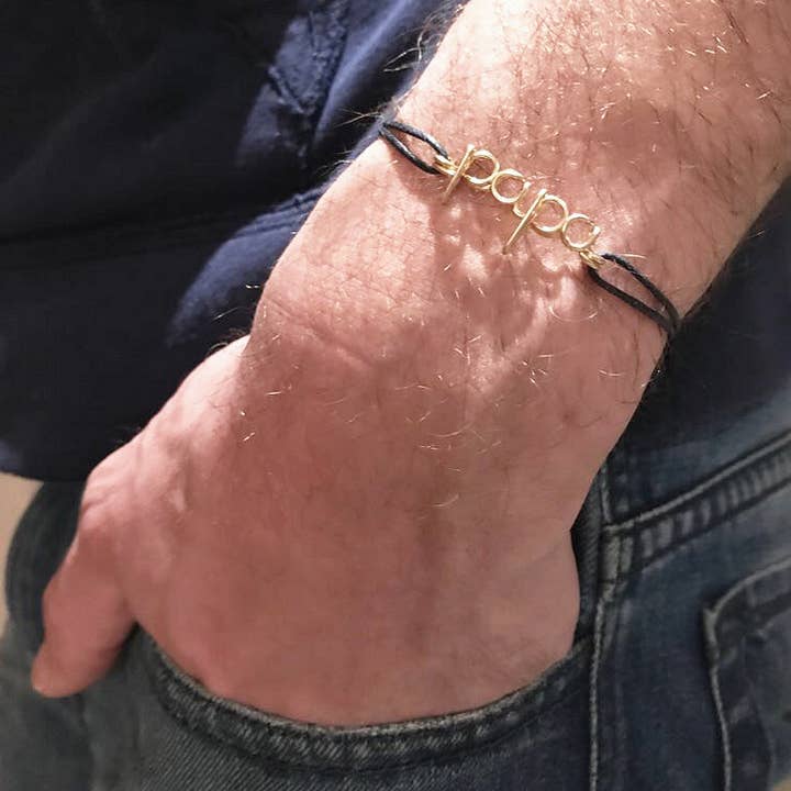 Bracelet Papa goldfilled pour la vente par PADAM PADAM