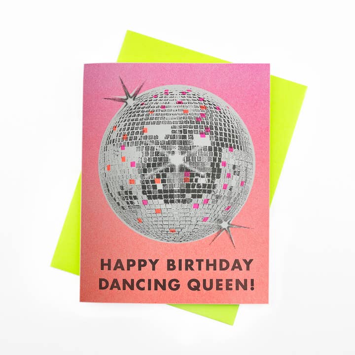 Disco Ball "Happy Birthday Dancing Queen!" for wholesale by Next Chapter Studio
