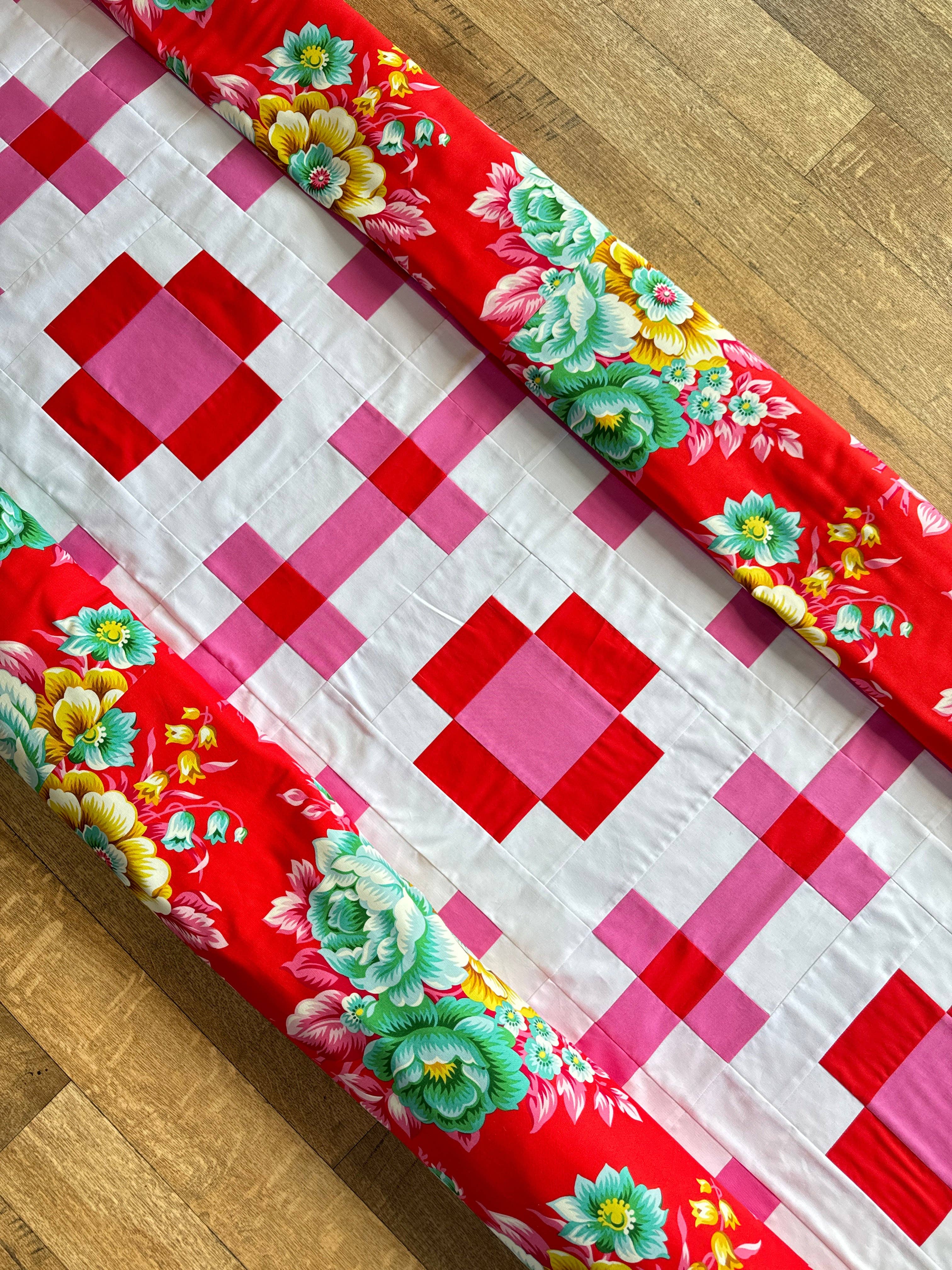 emma jean jansen – Engroshandel Hobbyværktøj – • Engros - Poppy Pink Quilt Mønster15