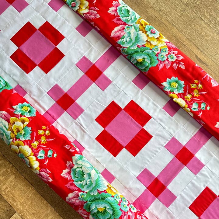 emma jean jansen – Engroshandel Hobbyværktøj – • Engros - Poppy Pink Quilt Mønster15