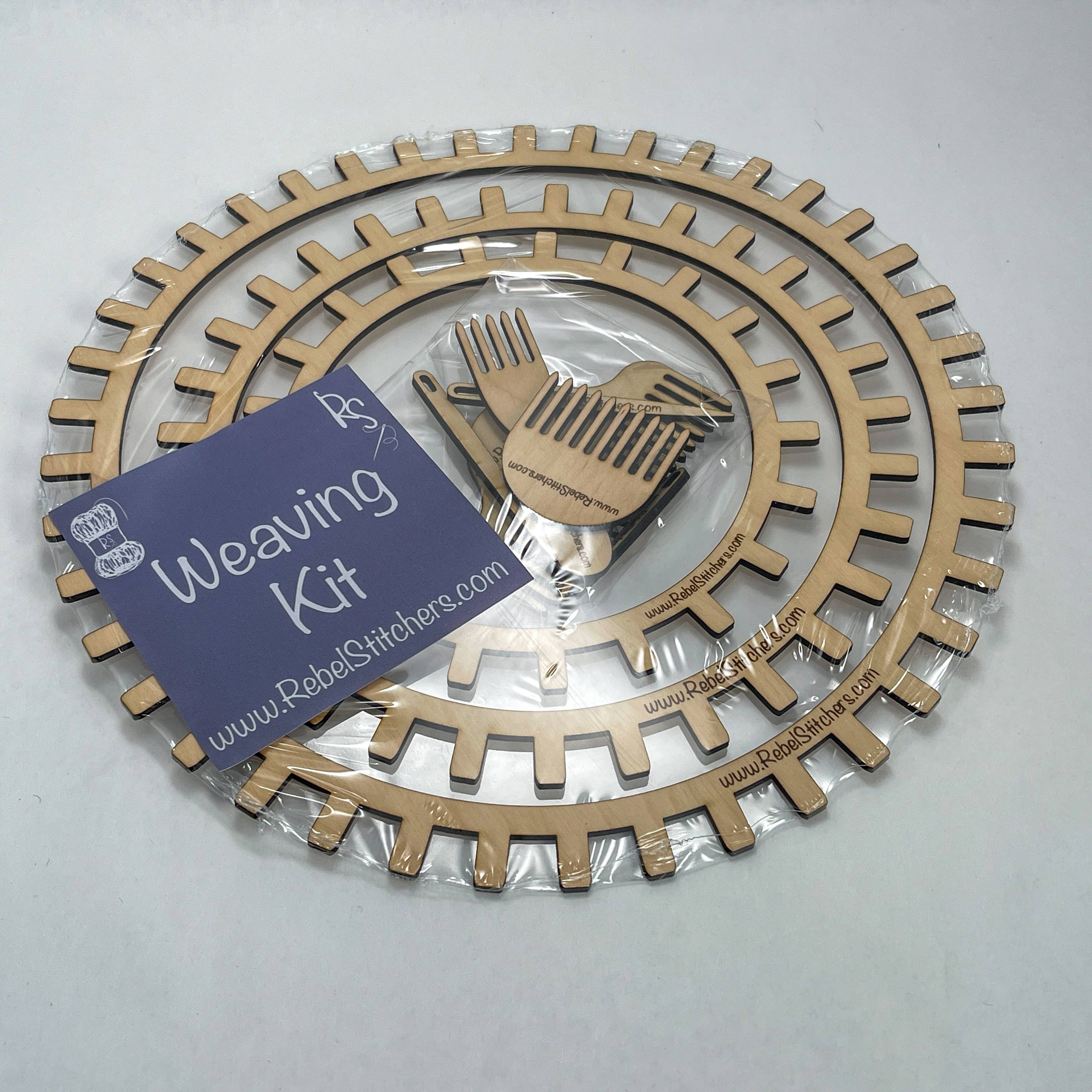 Art by Erica H & Rebel Stitchers - Wholesale DIY Craft Kit - Circular Loom Kit - Three Sizes included - easy weaving loom2