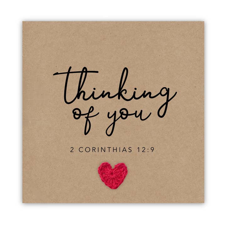 Christian thinking of you Card- Simple sympathy Card for wholesale by Fifi's Handcrafted