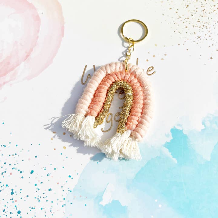 Gypsy Soul - Wholesale Keychain – Women's - Macaron Rainbow Macrame Boho Keychain - Assortment 24 Pcs6