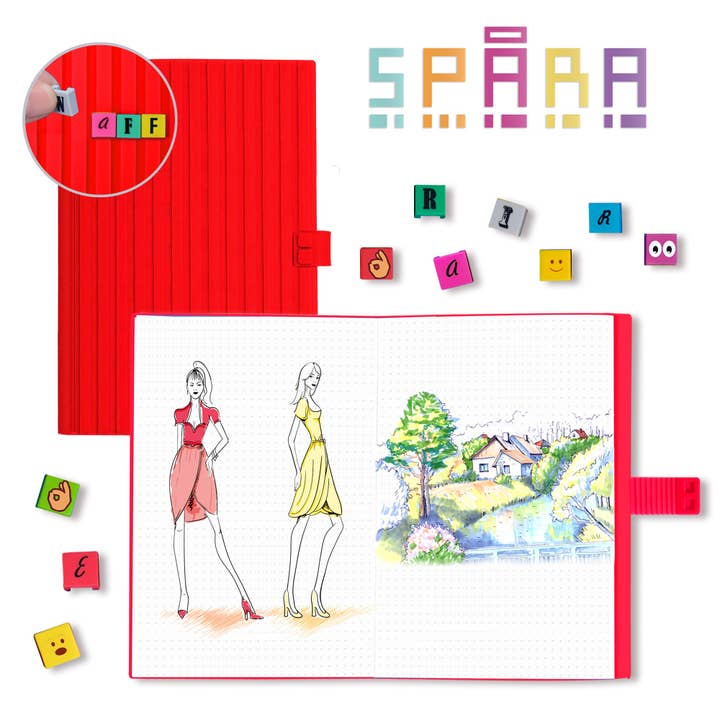 WAFF Spara med Slides Kit (Stor) Anteckningsbok (14,6 cm x 21 cm) för wholesale av Waff World Gifts Inc