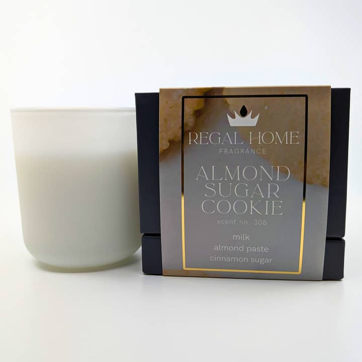 Almond Sugar Cookie Candle - almond, cinnamon, and vanilla for wholesale by Noble Crown Fragrances