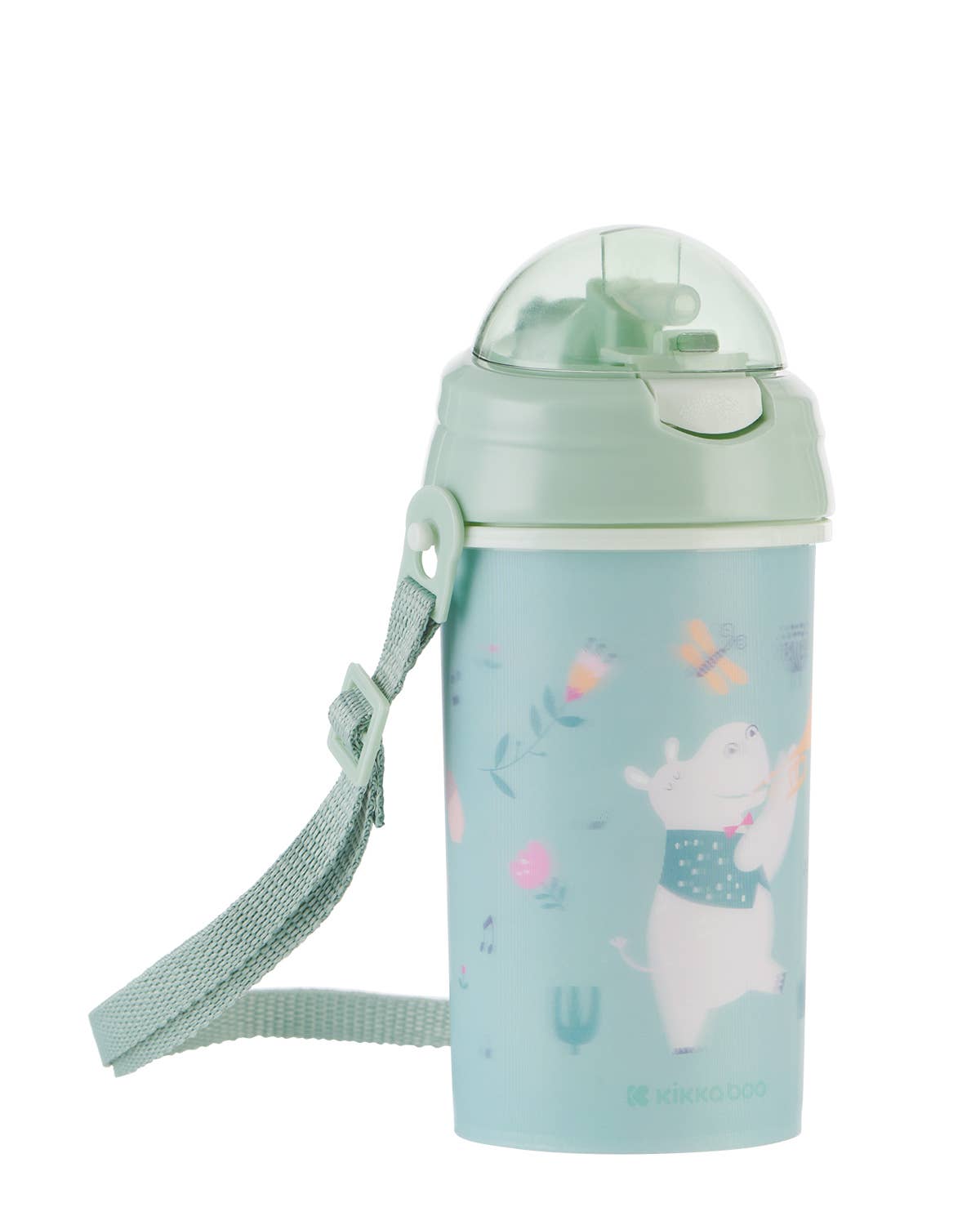 Kika Group Ltd. - Wholesale Drinking Glass/Cup - Kids & Baby - PP Cup With Silicone Straw And Strap 450ml Music Fest4