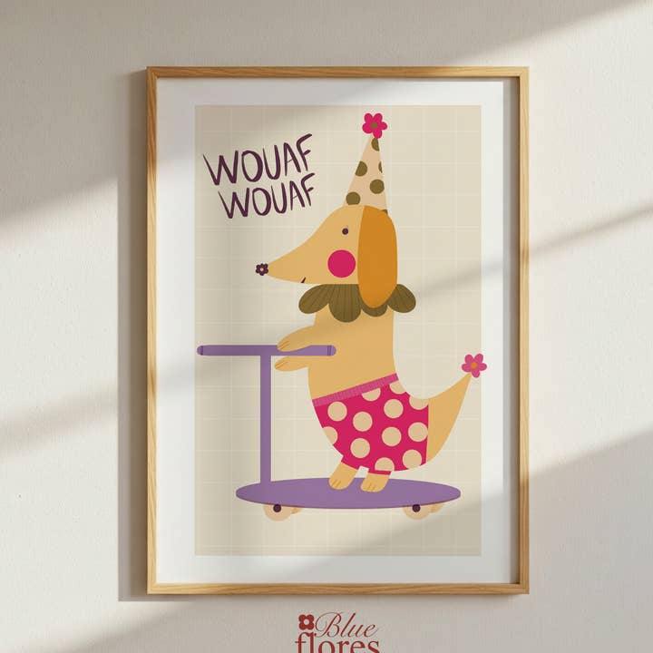 Muestra infantil - Guau guau (formato A4 y A3) para venta al por mayor de Blueflores