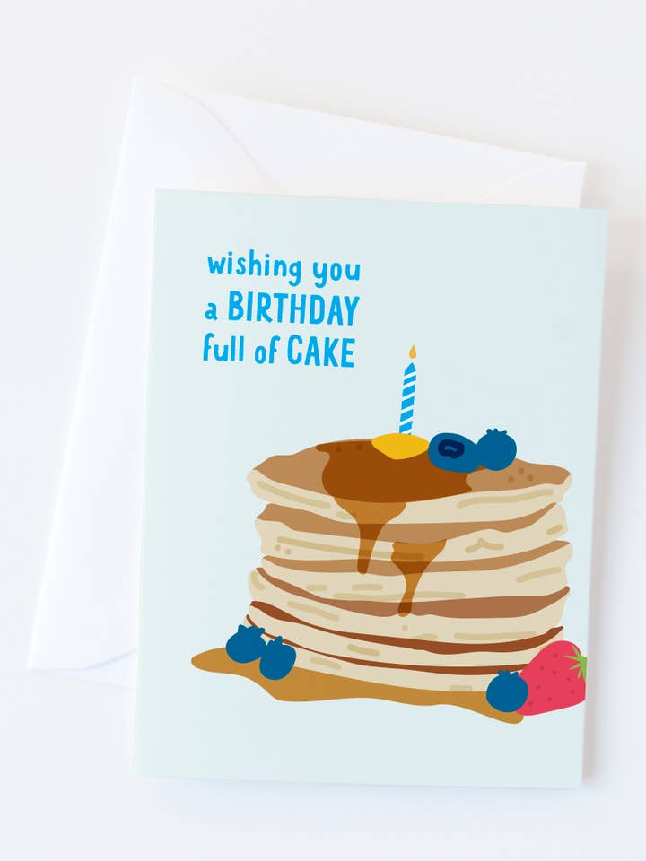 Cartão de Aniversário Pancake | Cartão de pequeno-almoço por atacado de Graphic Anthology Greeting Cards