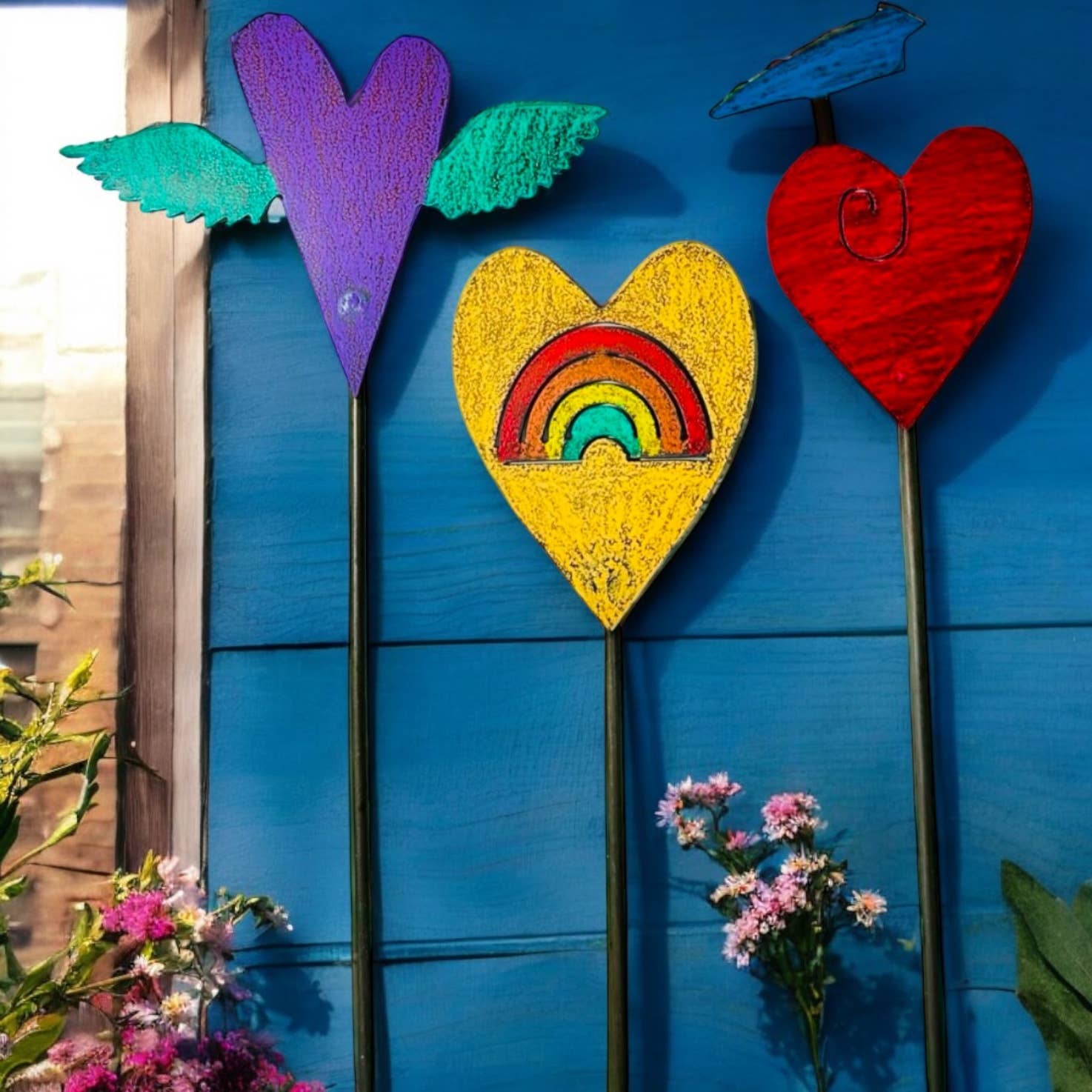 Whimsies – wholesale Gräspiggar – Vintage Heart växtstöd trädgårdsstöd fantasifull bohemisk1