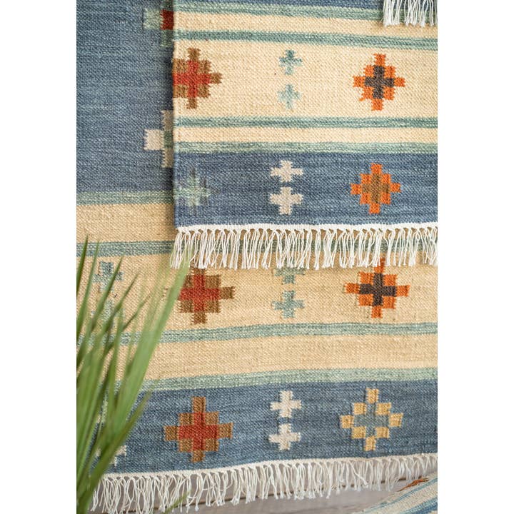 Namaste - Wholesale Vloerkleed - Bimala Hand Loom Kelim vloerkleed, 90 x 150 cm