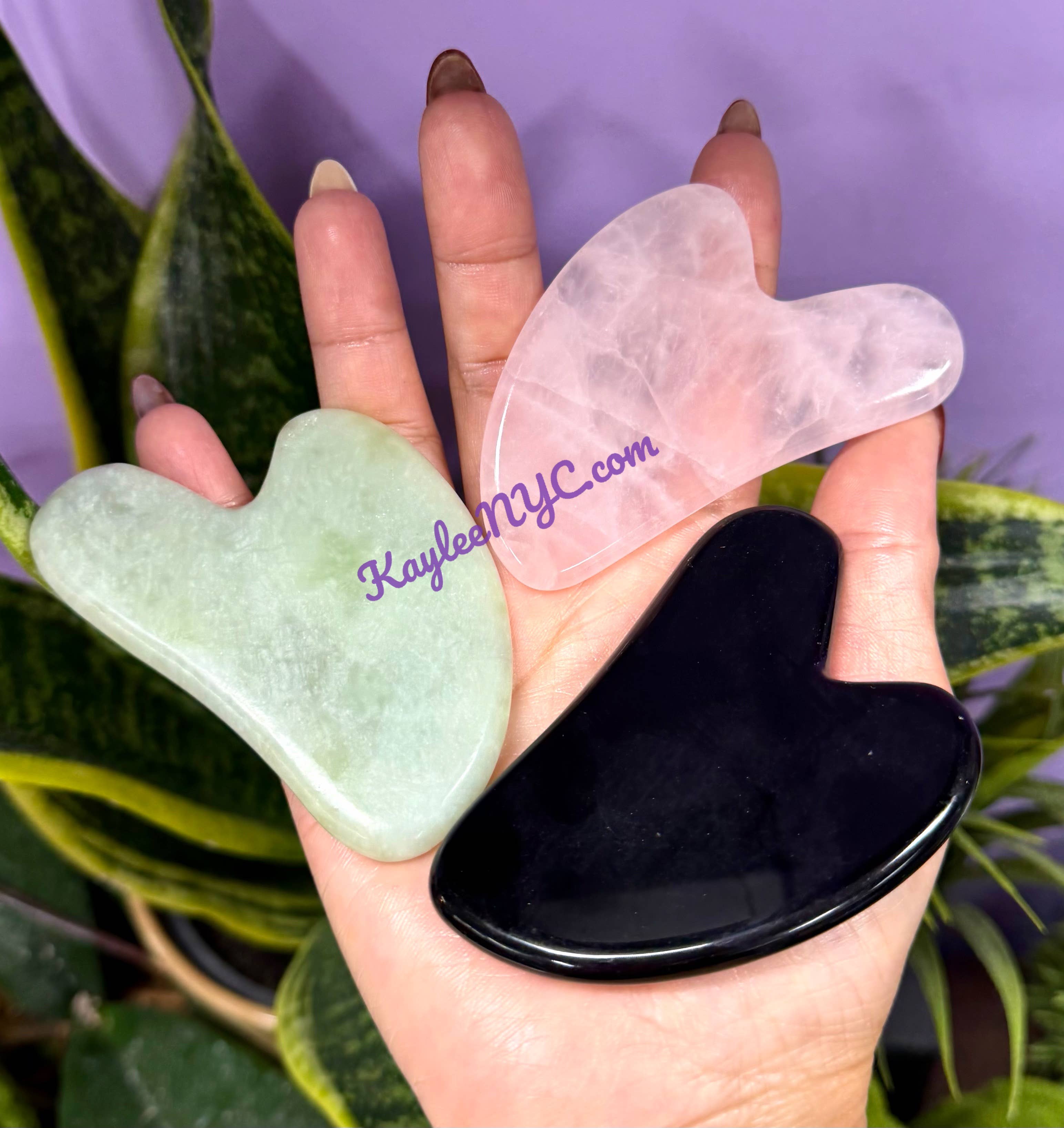 KayleeNYC - Wholesale Gua Sha Tool - Natural Crystal Gua Sha Facial Massage Heart5