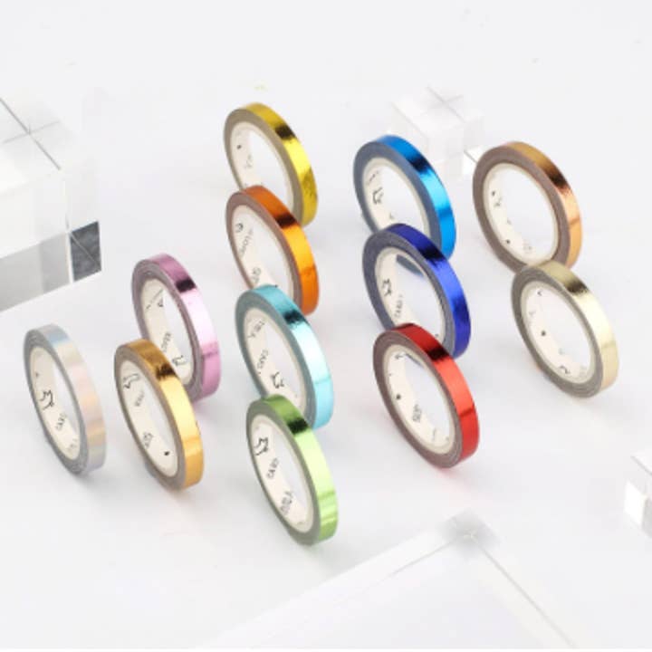Journal Junkies - Vendita all'ingrosso Nastro washi - Colori Metallici | Nastro Washi Sottile14